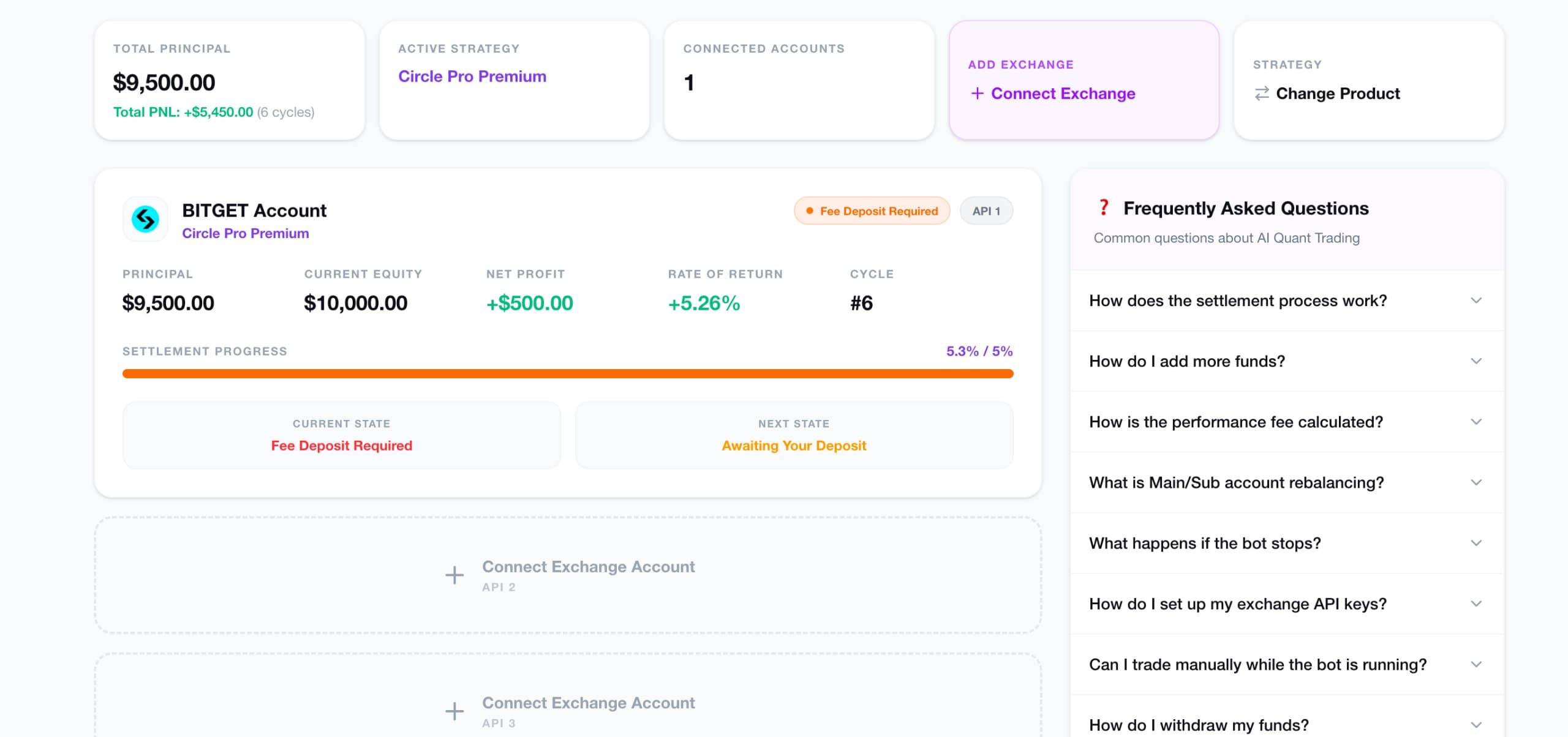 TFH Venture dashboard preview